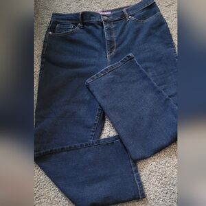 Gloria Vanderbilt Women's Dark Blue Jeans 14 P